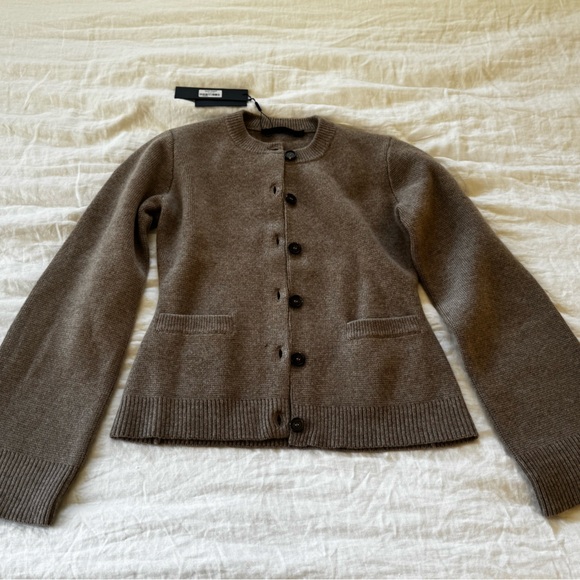 Jenni Kayne Sweaters - Jenni Kayne Taupe Button-Up Women's Cardigan S NWT